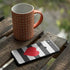 Black And White Striped Heart Google Pixel 3a Skin